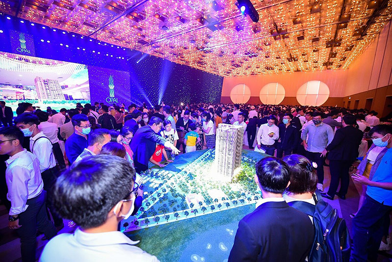 1.200 sản phẩm Opal Skyline đã được giao dịch trong ngày ra mắt dự án. Ảnh: Dat Xanh Services.