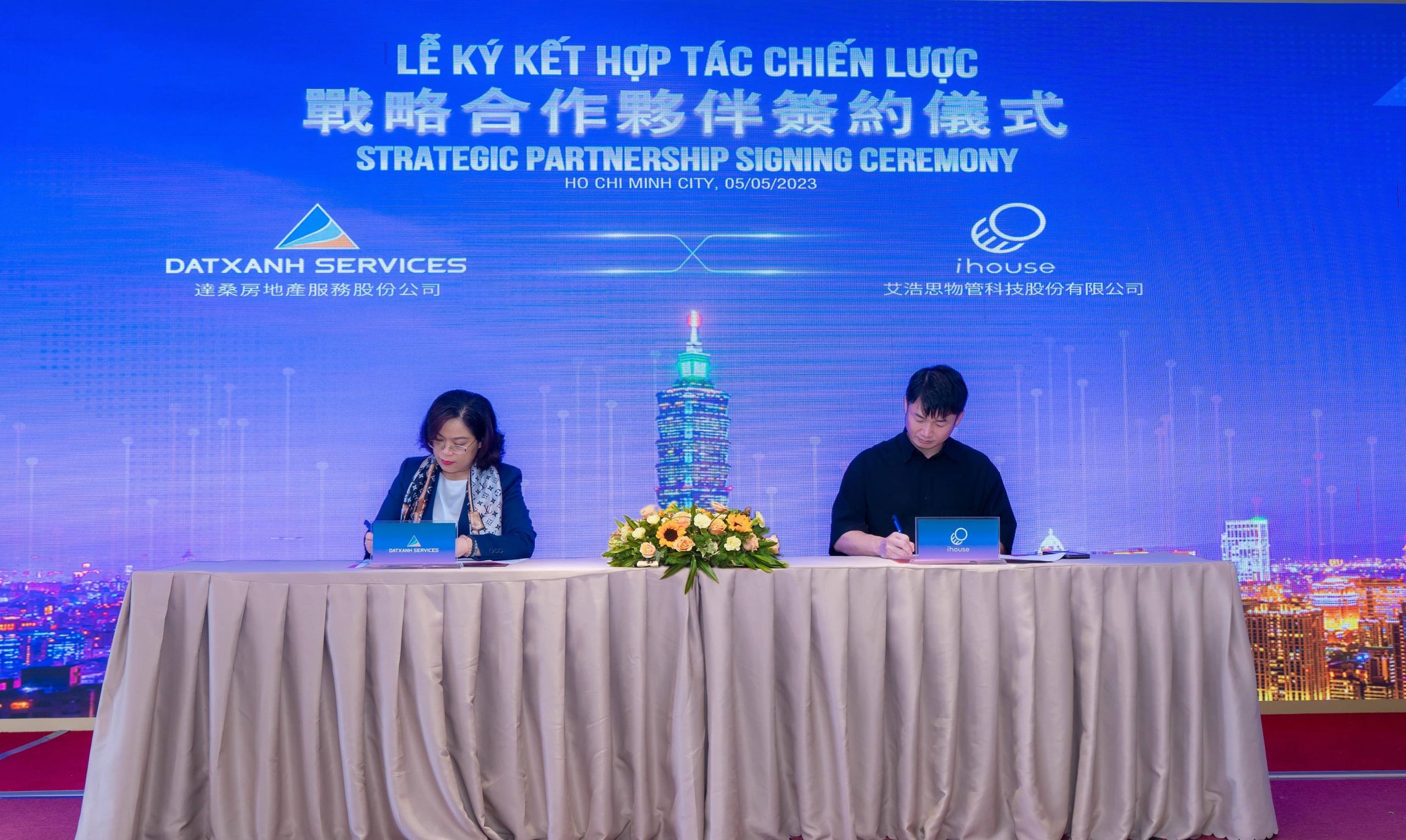 Dat Xanh Services ký kết hợp tác chiến lược với đối tác Đài Loan Ihouse