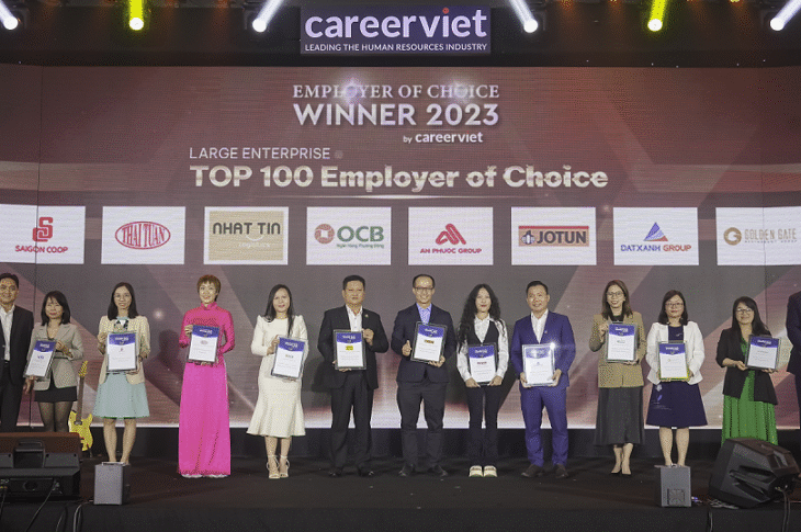 TẬP ĐOÀN ĐẤT XANH ĐƯỢC VINH DANH TOP 100 NHÀ TUYỂN DỤNG ĐƯỢC YÊU THÍCH NHẤT NĂM 2023