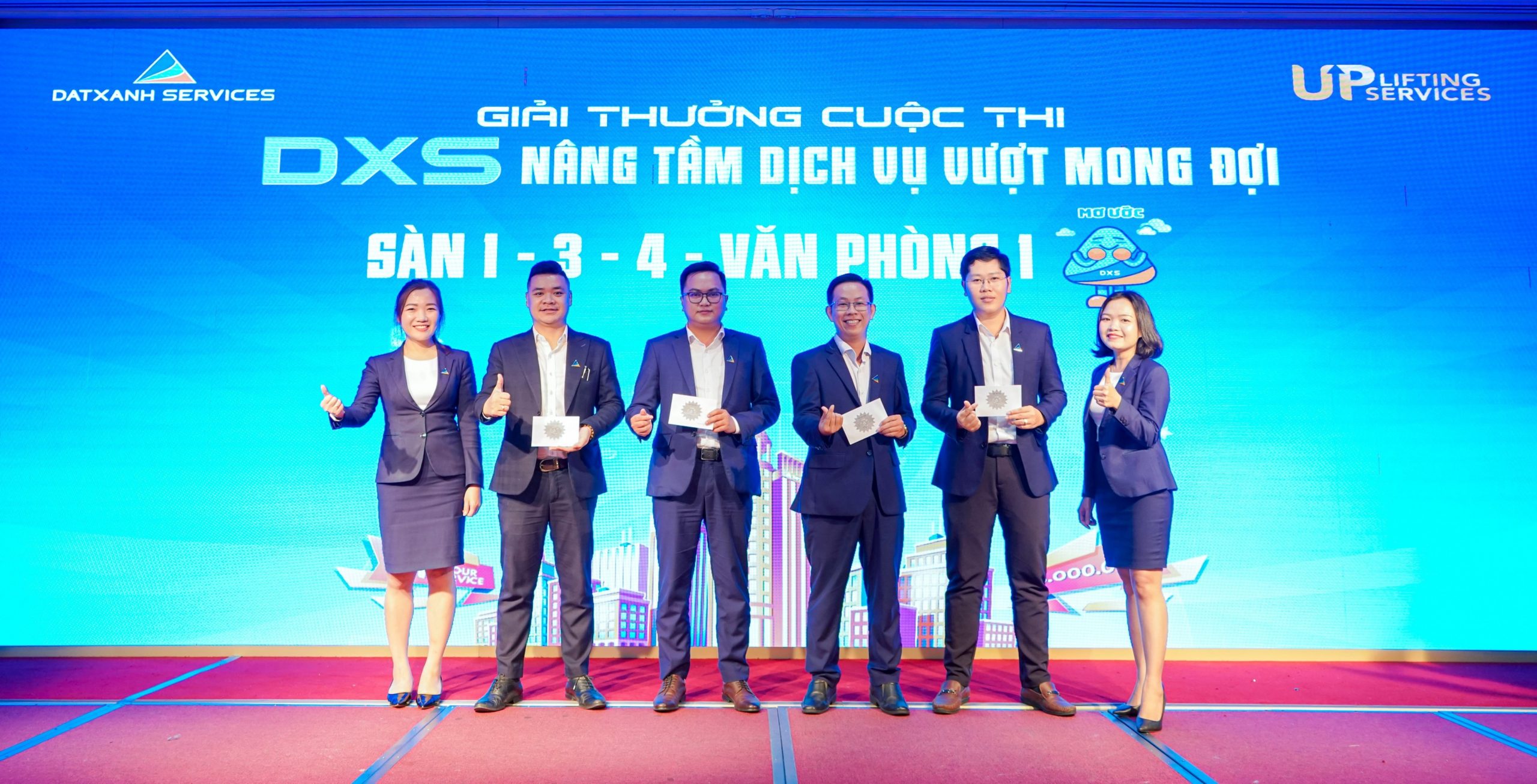 4 giải thưởng “Mơ ước” thuộc về Sàn 1, Sàn 3, Sàn 4, Khối Văn phòng.