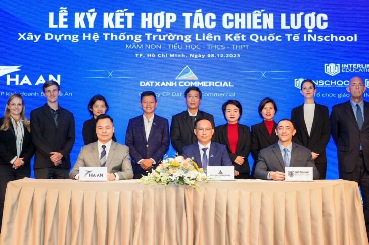 DAT XANH COMMERCIAL – THÀNH VIÊN DAT XANH SERVICES KÝ KẾT HỢP TÁC CHIẾN LƯỢC XÂY DỰNG TRƯỜNG LIÊN KẾT QUỐC TẾ INSCHOOL
