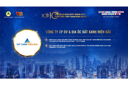 Đất Xanh Miền Bắc được vinh danh Sàn giao dịch BĐS xuất sắc Việt Nam 2020