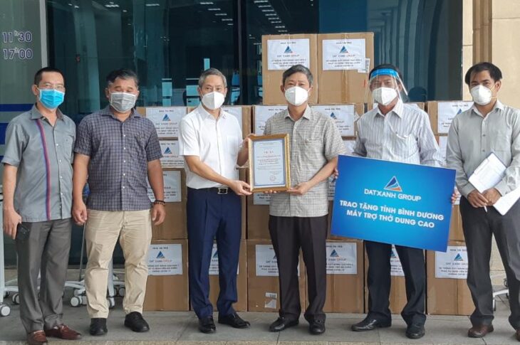 Tập đoàn Đất Xanh triển khai trao tặng gần 300 máy trợ thở oxy lưu lượng cao HFNC và thiết bị y tế cho 6 tỉnh thành phía nam