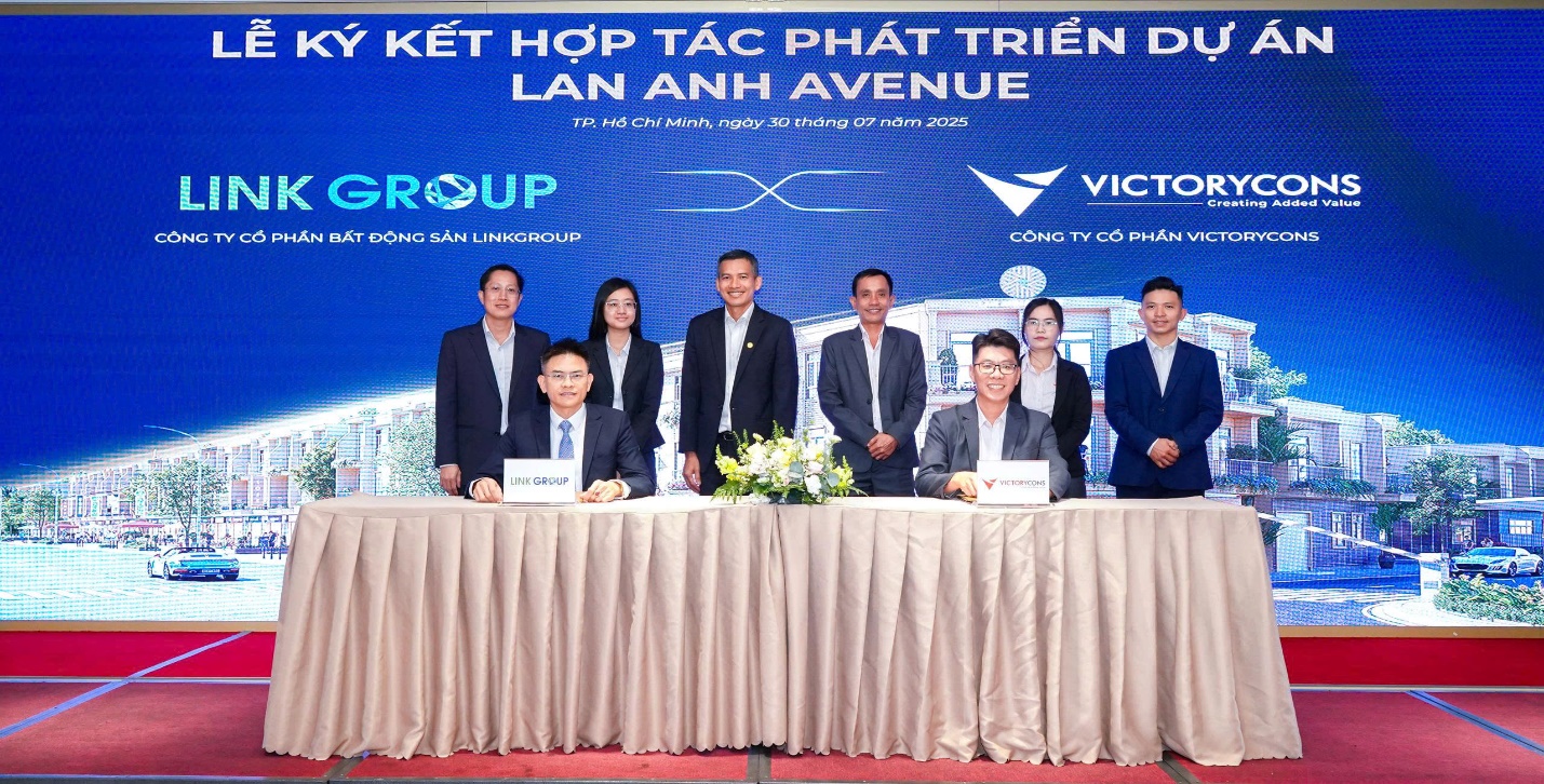 VictotyCons ký kết hợp tác trong vai trò tổng thầu thi công dự án Lan Anh Avenue. Ảnh: Chủ đầu tư