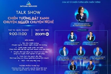 Talkshow Chiến tướng Đất Xanh – Kinh nghiệm quý giá từ “tướng lĩnh” kinh doanh hệ thống Đất Xanh trong câu chuyện kinh doanh mùa dịch
