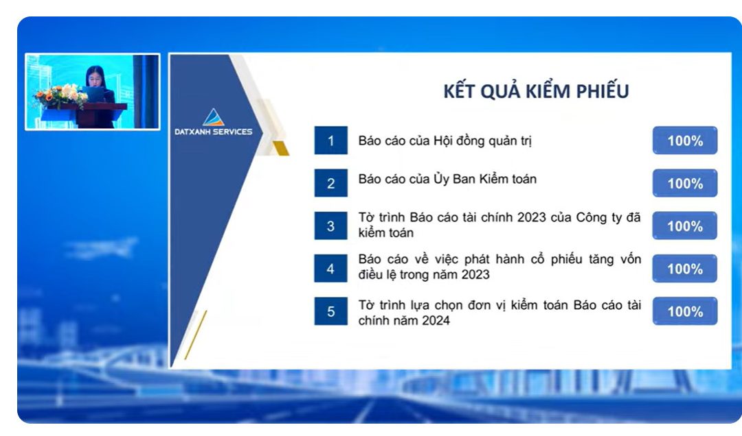 Toàn bộ các nội dung và tờ trình đều được đại hội thông qua với tỷ lệ đồng thuận cao.