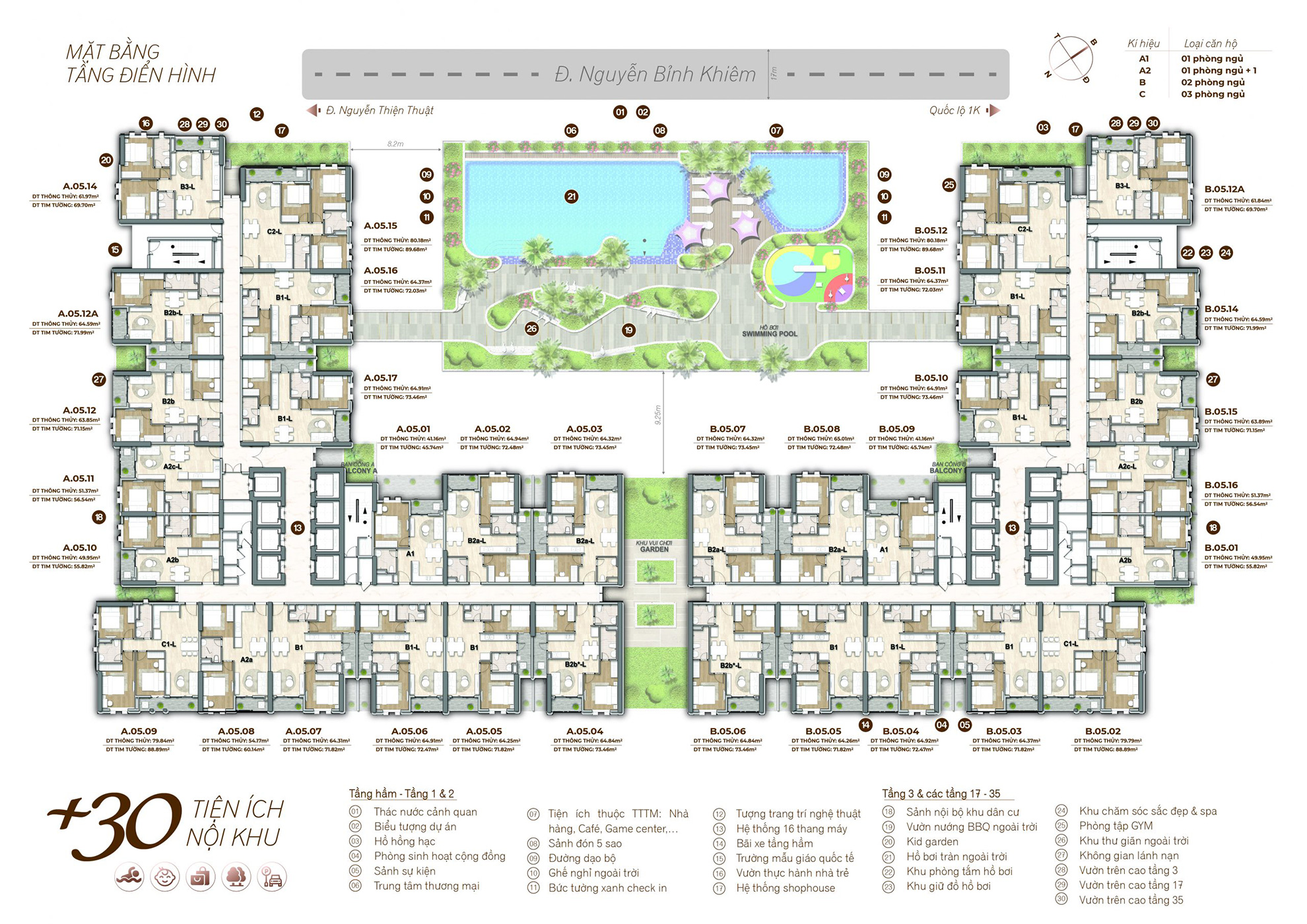 Mặt bằng tổng thể HT Pearl