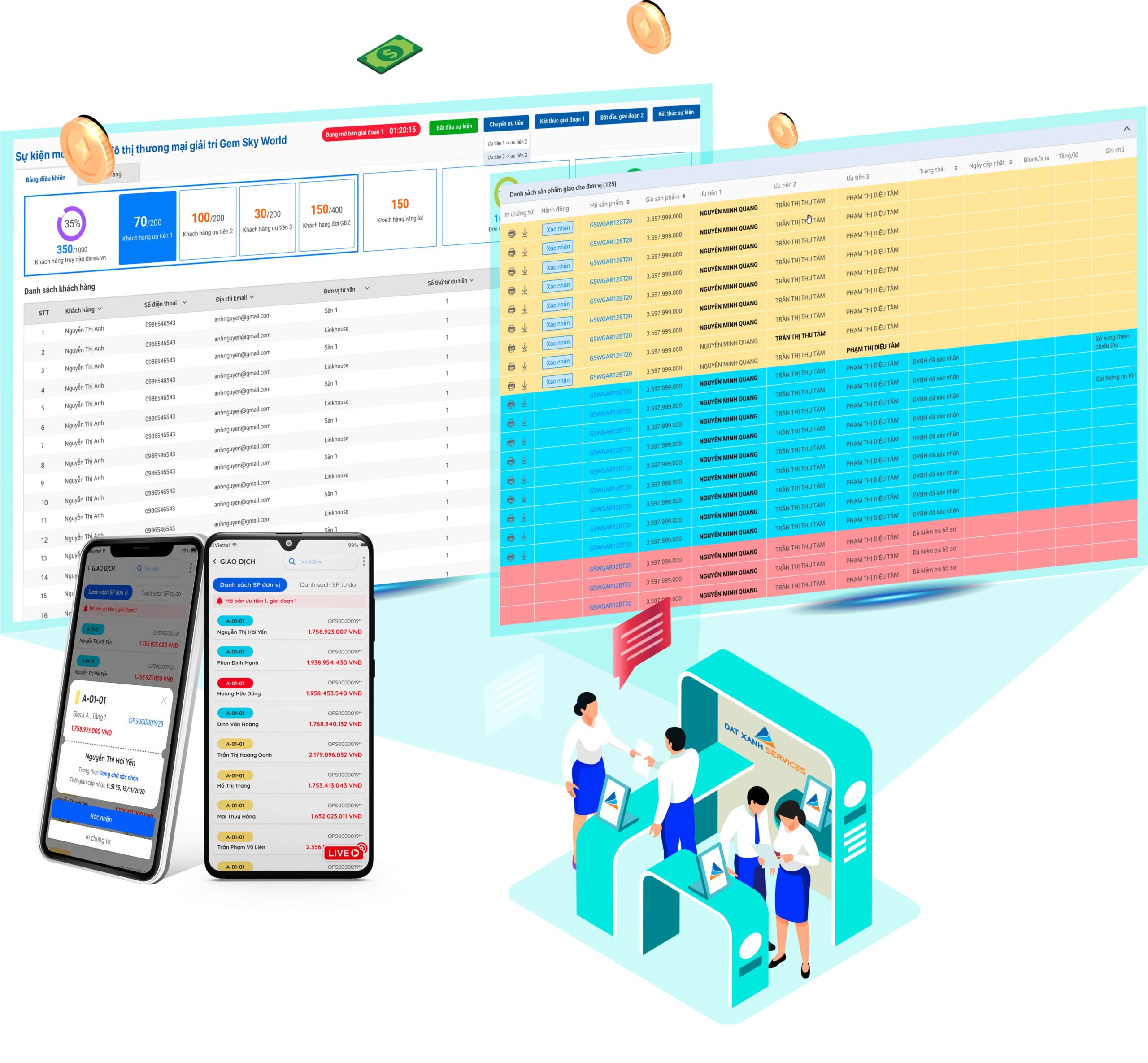 Ứng dụng bất động sản Real Agent do Dat Xanh Services phát triển