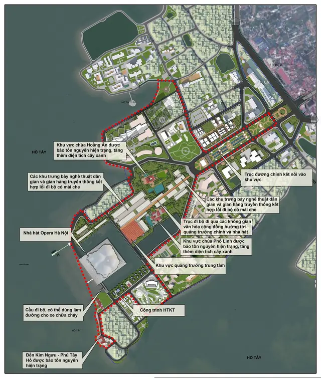 [Hà Nội] Lấy ý kiến xây dựng Đồ án Quy hoạch chi tiết trục không gian trung tâm bán đảo Quảng An tại hai phường Tứ Liên, Quảng An