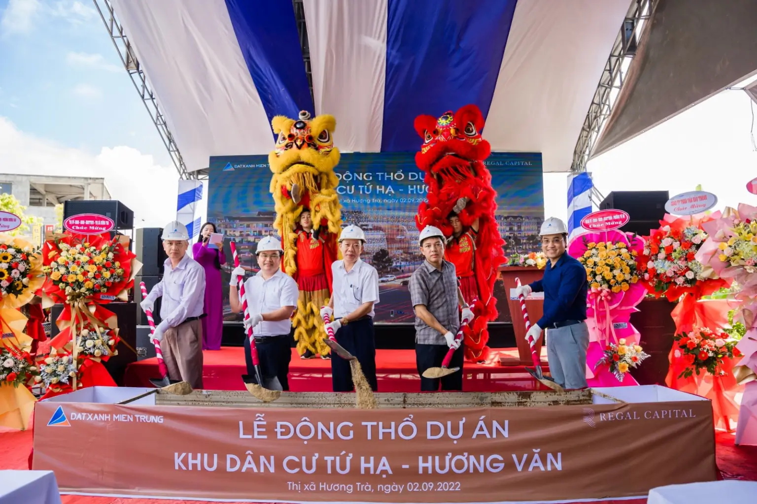 Regal Capital có quy mô 11,9 ha bao gồm các công trình dịch vụ thương mại, nhà ở thương mại (shophouse), nhà ở liền kề và biệt thự (villas).