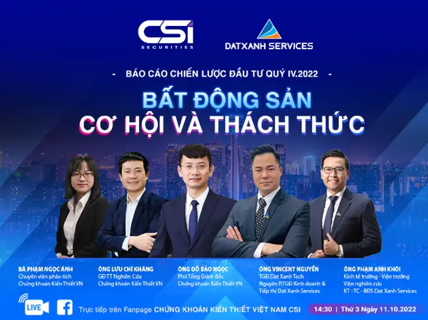 Dat Xanh Services (DXS) và Chứng khoán Kiến thiết Việt Nam (CSI): Hội thảo “Bất động sản – Cơ hội và Thách thức”