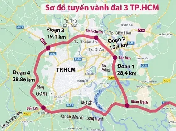 [TP.HCM] Công bố các mốc thời gian thực hiện dự án đường Vành đai 3