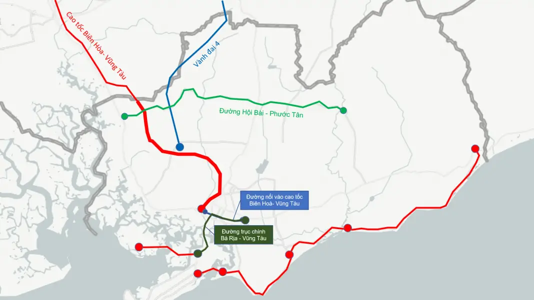 10 dự án hạ tầng trọng điểm tại Bà Rịa – Vũng Tàu (Nguồn: Viện nghiên cứu Kinh tế – Tài chính – Bất động sản Dat Xanh Services)