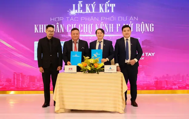 BĐS Nam Miền Tây – Đất Xanh Miền Tây – thành viên Dat Xanh Services: Ký kết phân phối độc quyền dự án KDC Chợ Kênh F Mở rộng