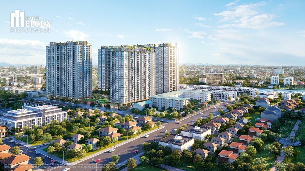 Phối cảnh dự án Chung cư Hà Nội Melody Residences