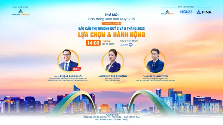 BÁO CÁO NGHIÊN CỨU THỊ TRƯỜNG QUÝ 3 VÀ 9 THÁNG 2023