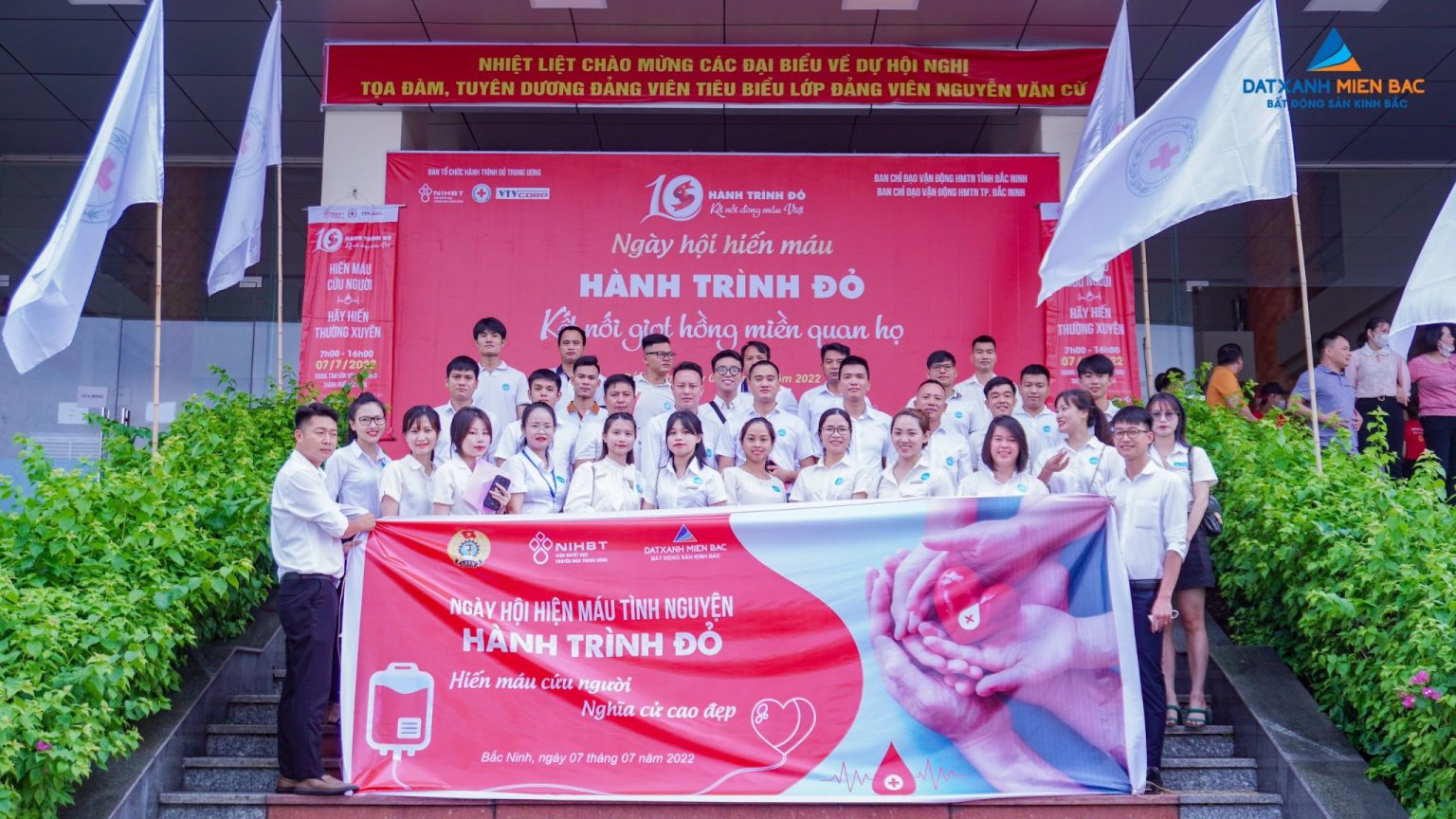 BĐS Kinh Bắc – Đất Xanh Miền Bắc – thành viên Dat Xanh Services tích cực tham gia hoạt động “Hành trình đỏ”