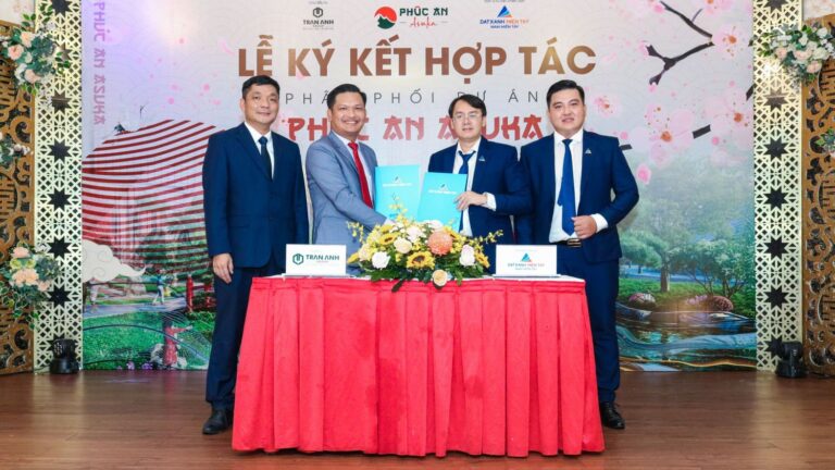 BĐS Nam miền Tây – Đất Xanh Miền Tây – thành viên Dat Xanh Services cùng Tập đoàn Trần Anh Group ký kết hợp tác chiến lược phân phối dự án Phúc An Asuka