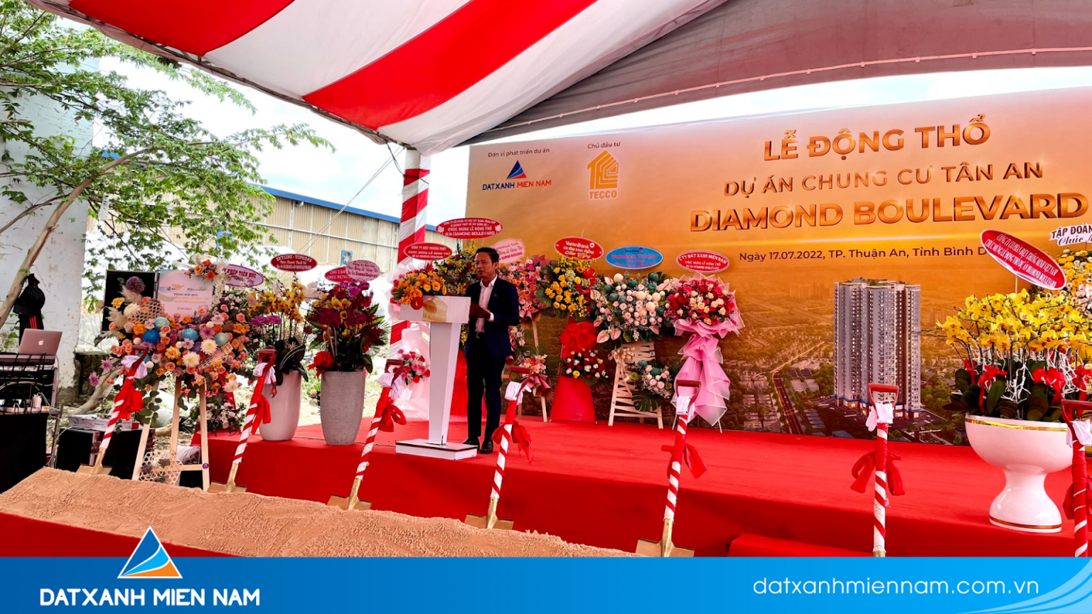 Đơn vị phát triển dự án – Đất Xanh Miền Nam – thành viên Dat Xanh Services cam kết triển khai dự án vượt tiến độ