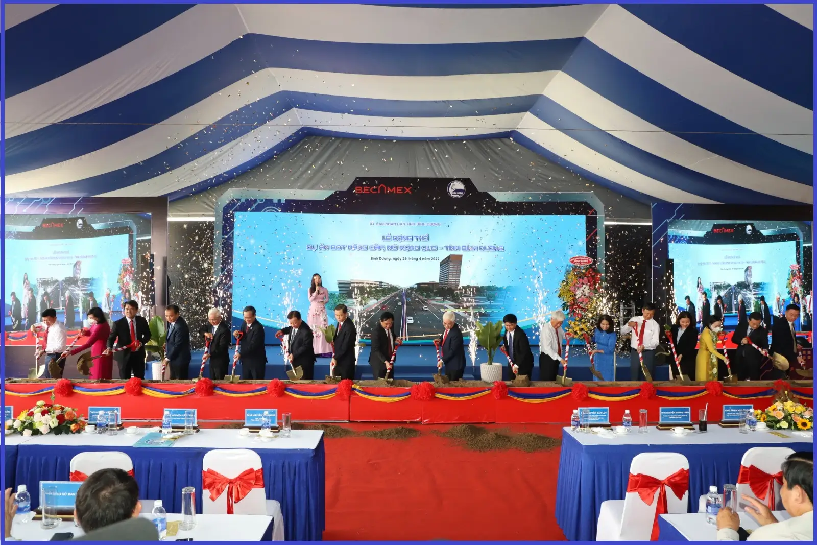 [Bình Dương] Lễ khởi công dự án nâng cấp, mở rộng Quốc lộ 13