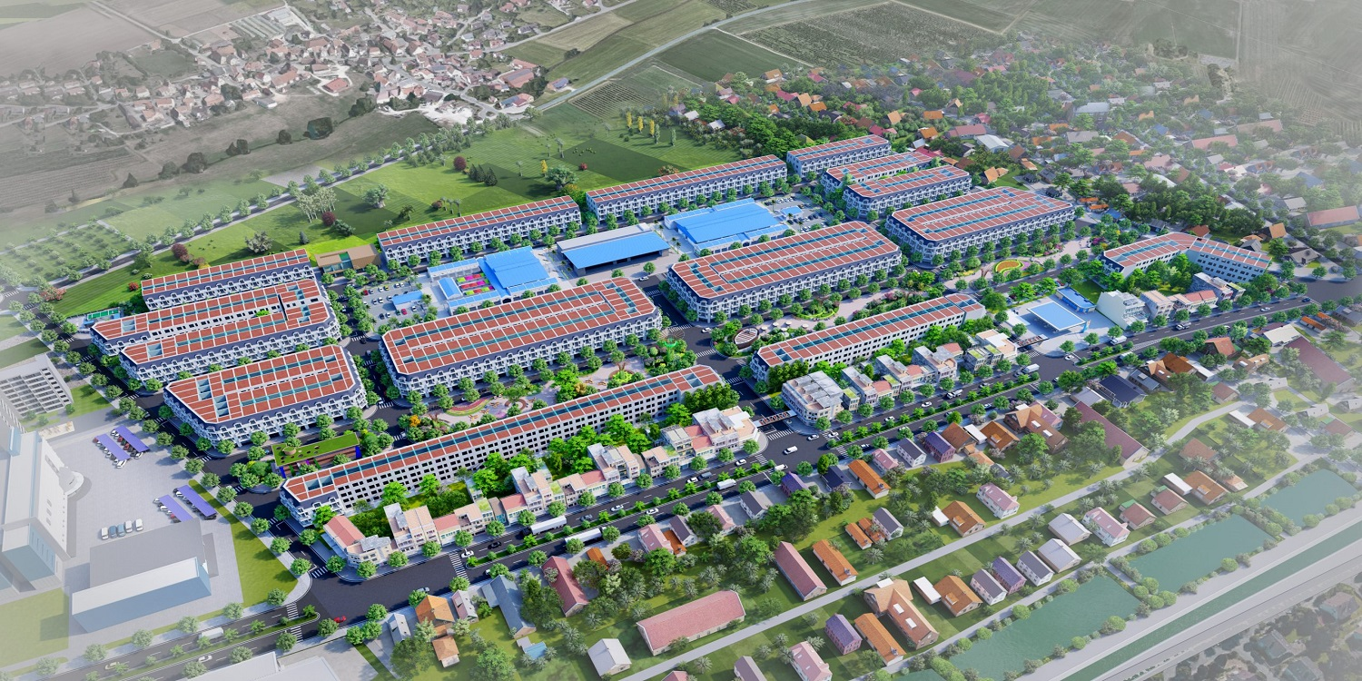 Hình ảnh phối cảnh dự án Khu dân cư Thương mại Minh Trí