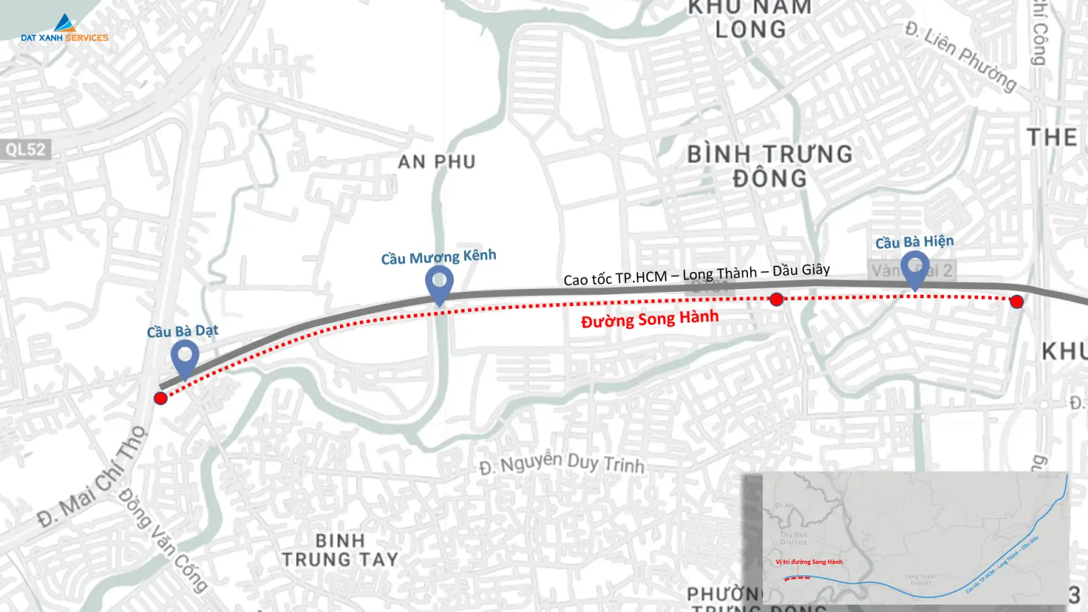 Đường Song Hành Cao tốc TP.HCM – Long Thành – Dầu Giây (Ảnh: Viện Nghiên cứu Kinh tế – Tài chính – Bất động sản DXS)