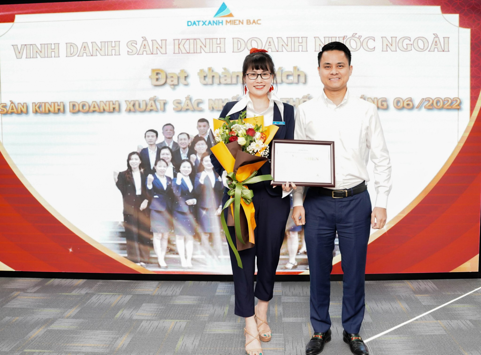 Sàn Kinh Doanh Nước Ngoài – Đất Xanh Miền Bắc – thành viên Dat Xanh Services – Đạt thành tích kinh doanh xuất sắc nhất hệ thống cùng với các đội nhóm đạt thành tích xuất tháng tháng 6/2022
