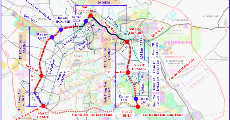 [TPHCM] Vành đai 3 dự kiến hoàn thành vào 2026