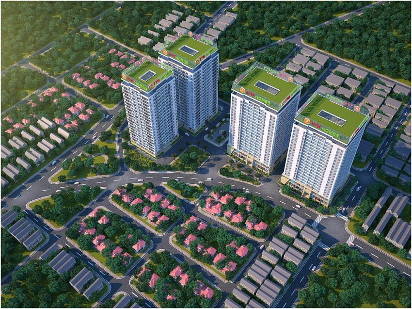 Phối cảnh dự Green City Bắc Giang