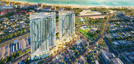 Thiết kế The Sailing Quy Nhơn với biểu tượng tháp đôi