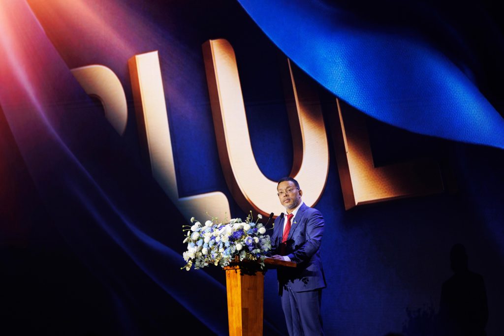 Ông Lương Trí Thìn, Nhà sáng lập - Chủ tịch Hội đồng Chiến lược BLUEMARQ Group phát biểu mở đầu sự kiện.