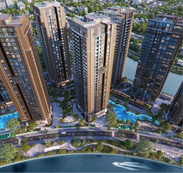 Cloud9 Tower sở hữu tầm nhìn hướng sông và cảnh quan nội khu xanh mát